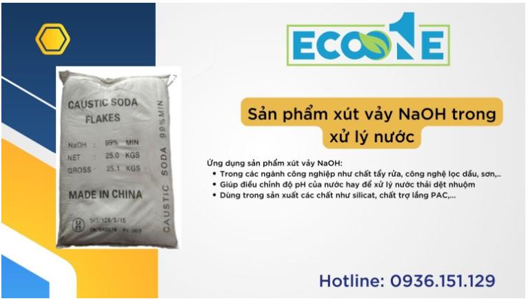 Sản phẩm xút vảy NaOH trong xử lý nước